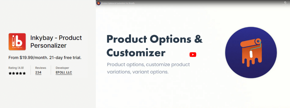 Product Options & Customizer