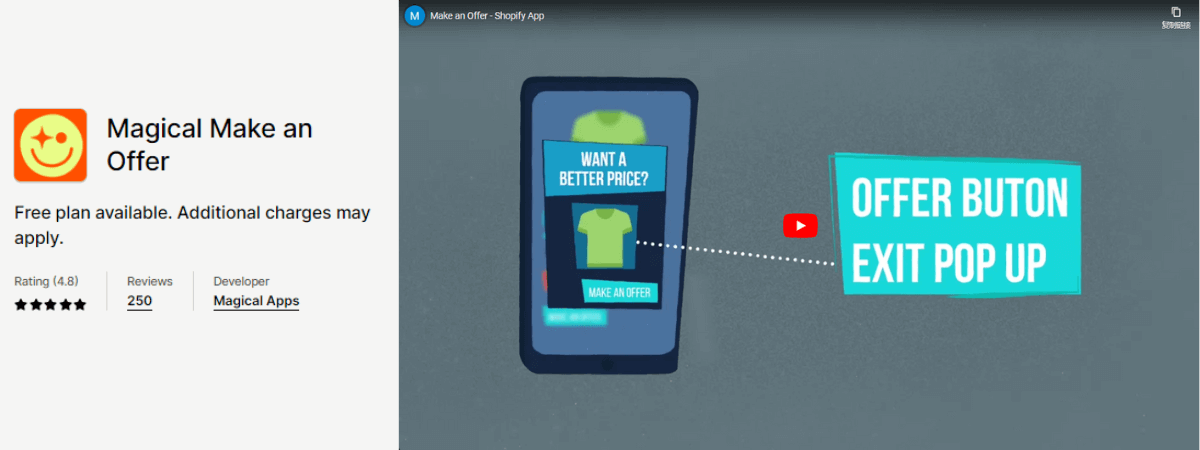 best Shopify app-Magical Make an Offer 
