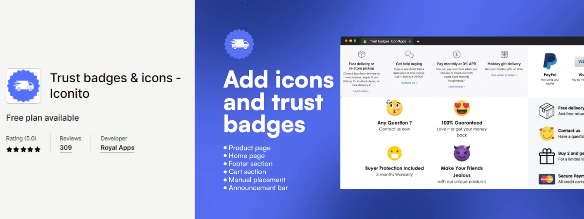 SEOAnt ‑ Trust Badges & Icon - Boost conversions with diverse trust and  shipping badges