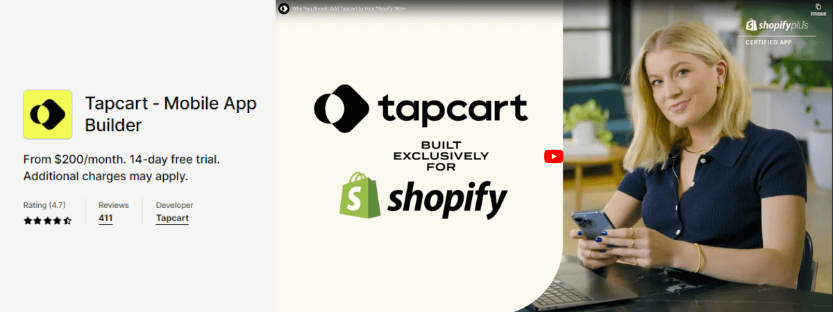 2. Tapcart ‑ Mobile App Builder 