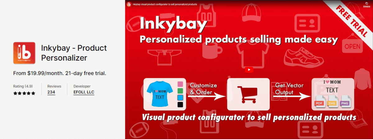 Inkybay ‑ Product Personalizer