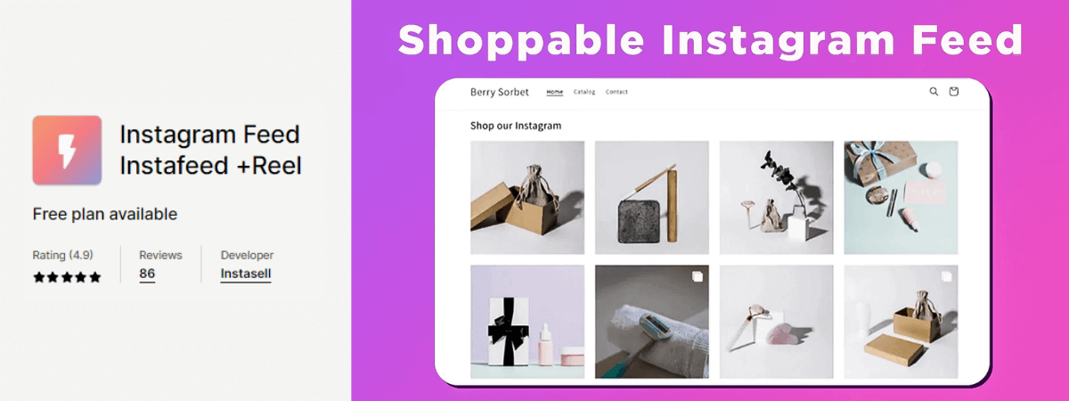 6. Instagram Feed Instafeed +Reel 