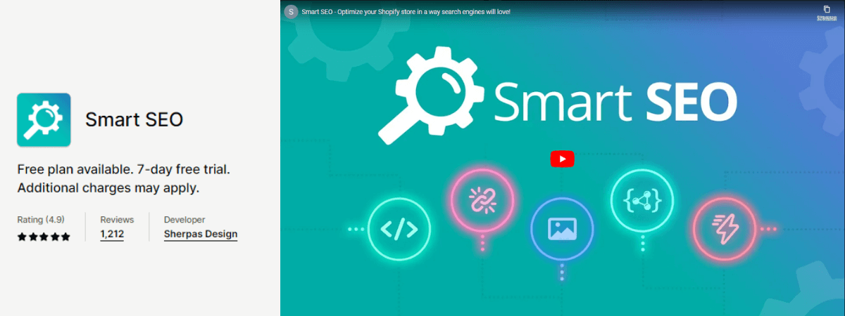 best Shopify seo app-Smart SEO 