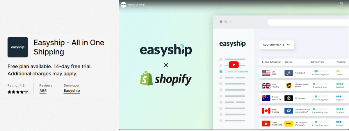 Easyship - All in One Shipping