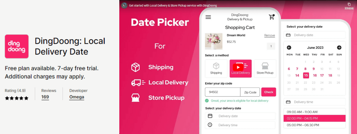 DingDoong: Local Delivery Date
