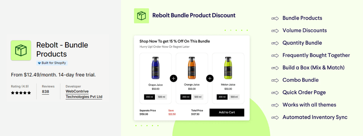 Rebolt ‑ Bundle Products 
