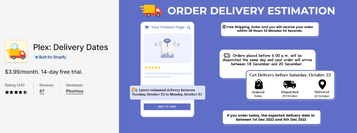 Plex: Delivery Dates