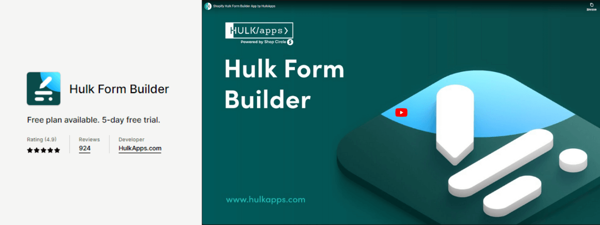 1. Hulk Form Builder