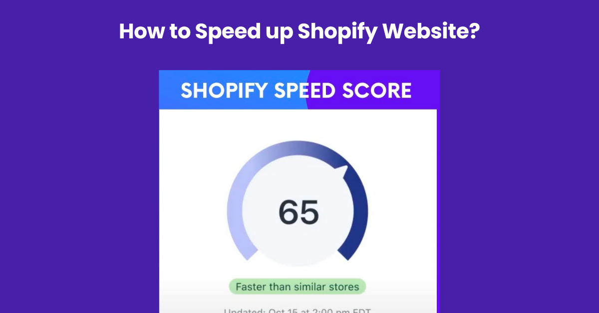 how to speed up shopify website