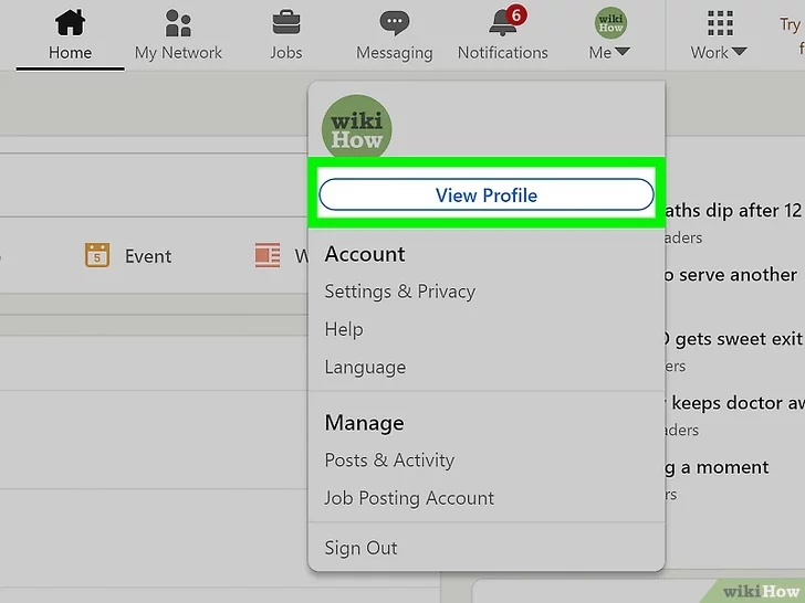 view linkedin profile