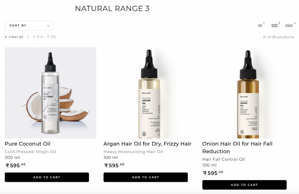 Brillare’s Buy 3 at ₹1099